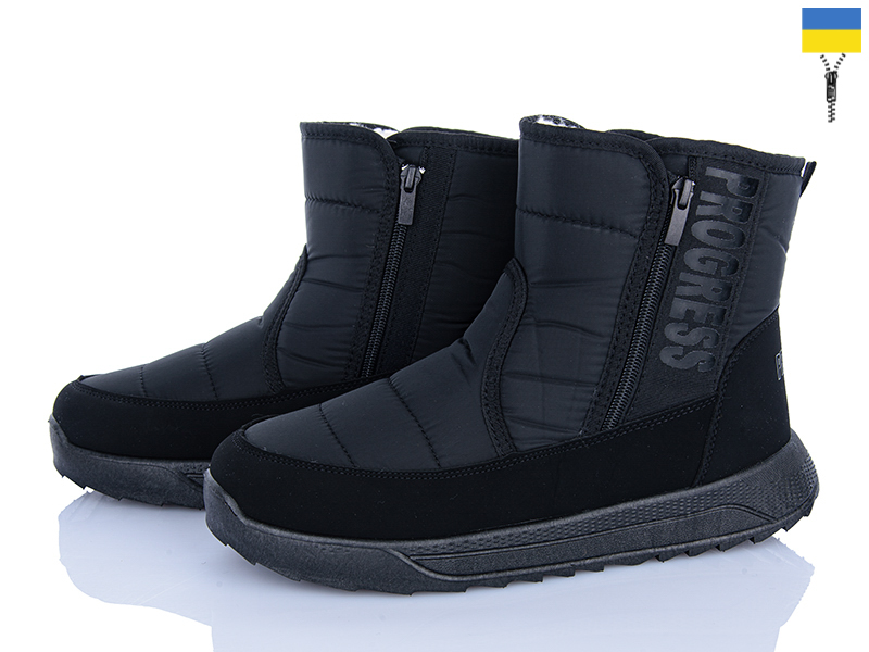 Дутики Roks (41-46) 3815 чорний (зима)