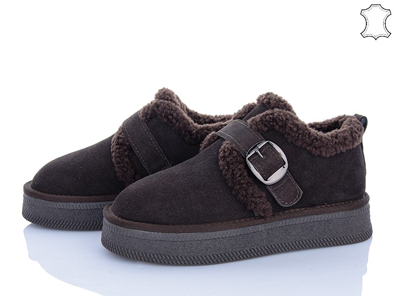 Туфли PL PS (36-40) GF2649 brown (зима)