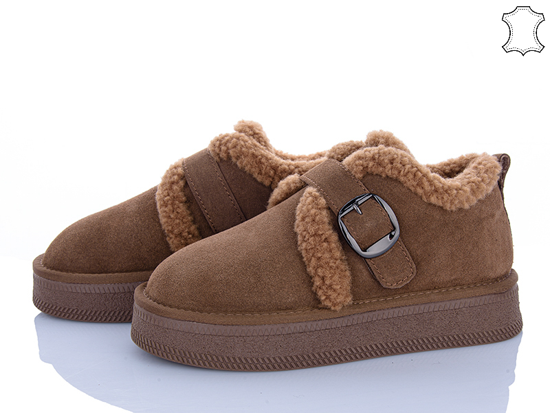Туфли PL PS (36-40) GF2649 caramel (зима)