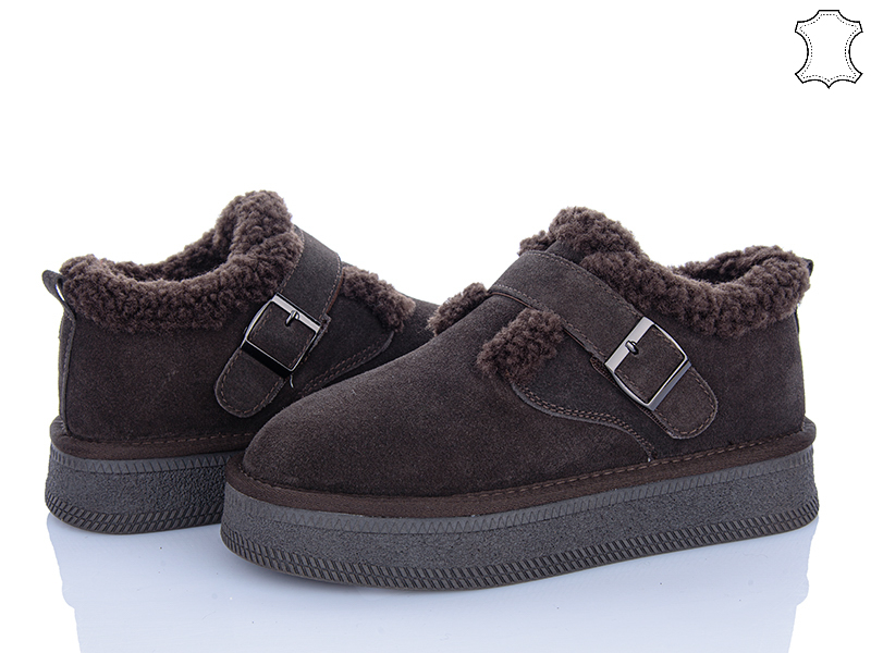 Туфли PL PS (36-40) GF2650 brown (зима)