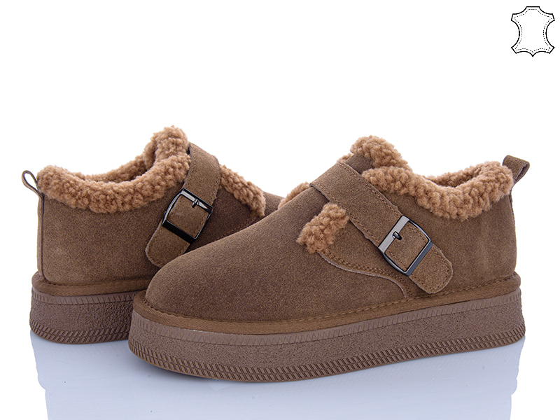 Туфли PL PS (36-40) GF2650 caramel (зима)