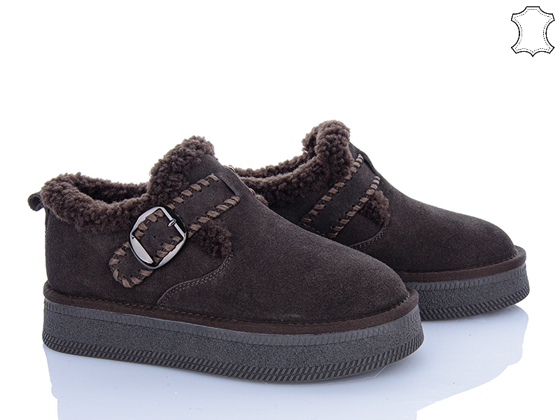 Туфли PL PS (36-40) GF2652 brown (зима)