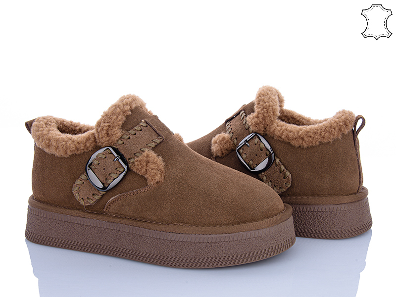 Туфли PL PS (36-40) GF2652 caramel (зима)