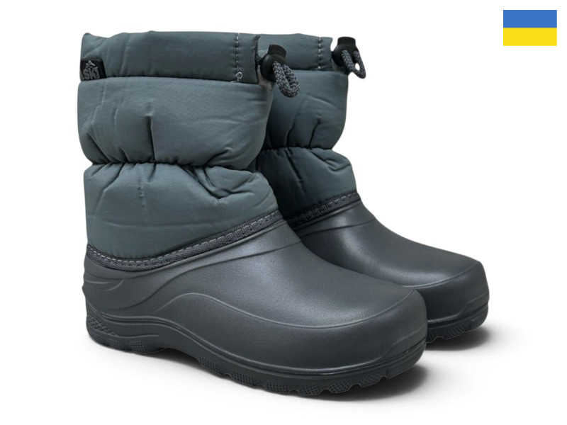 Сапоги Rai shoes (30-36) 087 графіт (зима)