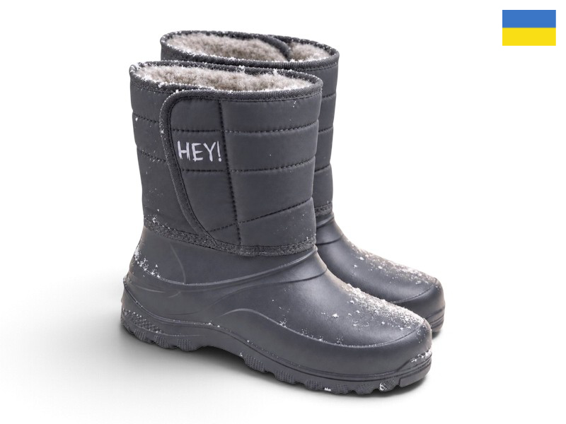Сапоги Rai shoes (30-36) 088 графіт (зима)