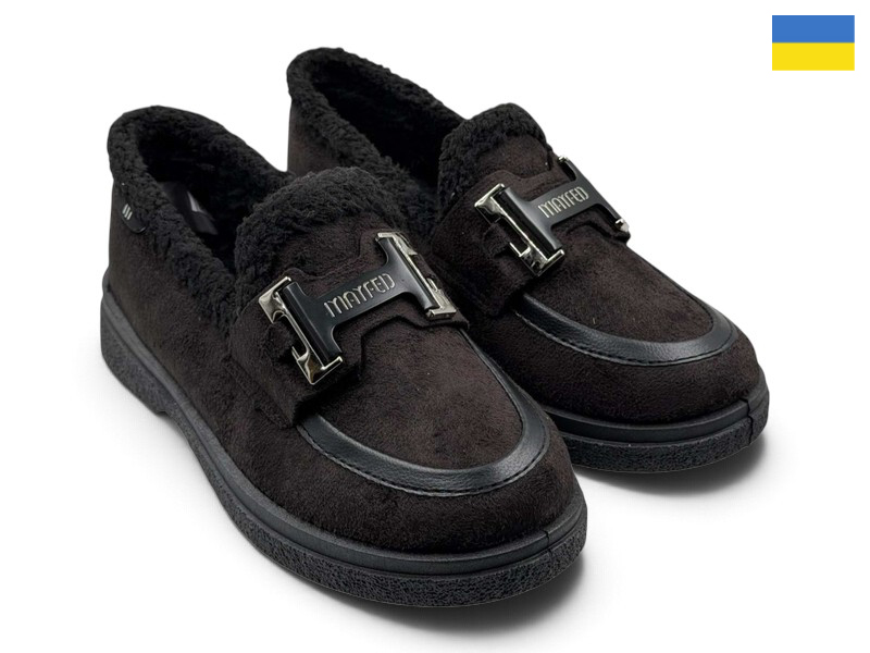 Туфли Rai shoes (37-41) 5601 чорний (зима)