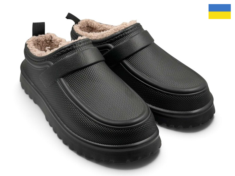 Сабо Rai shoes (37-41) M329 чорний (зима)