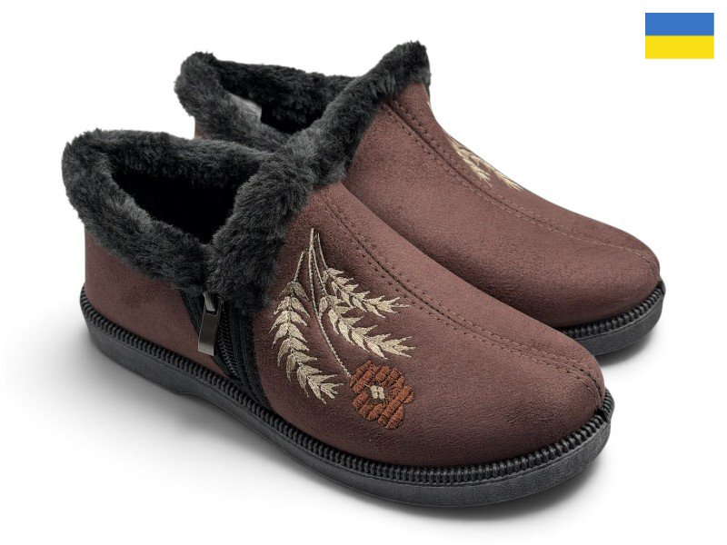 Бурки Rai shoes (37-41) PT13 коричневий (зима)