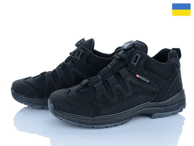 Кроссовки Paolla (40-45) HПАТ6 чорний (зима)