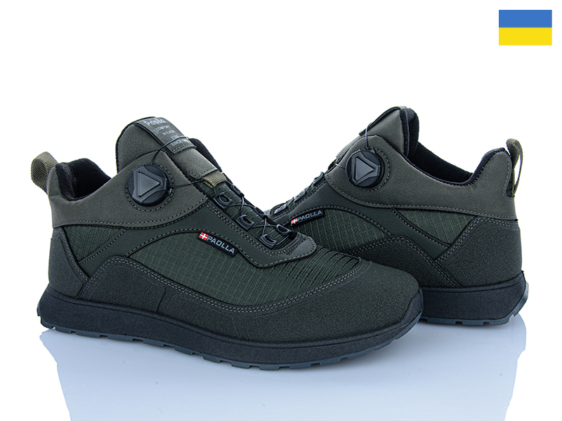 Кроссовки Paolla (40-45) NSP10 зелений (зима)