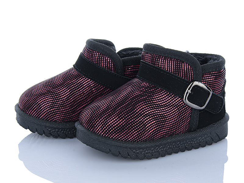 Угги Clibee (21-26) ABC162 black-red (зима)