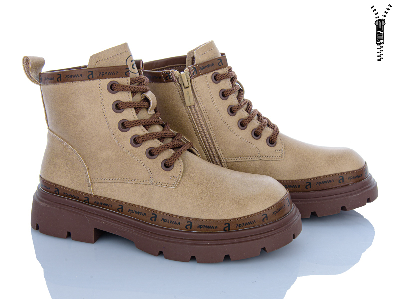 Ботинки Clibee (32-37) ABC5752P brown (деми)