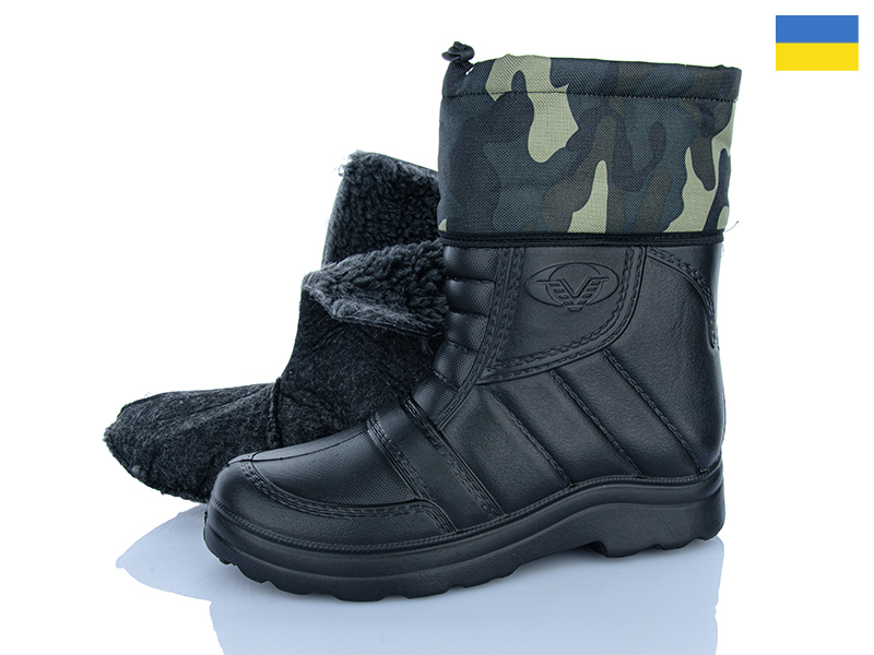 Сапоги ALEX M&L (40-46) BA5A чорний (зима)