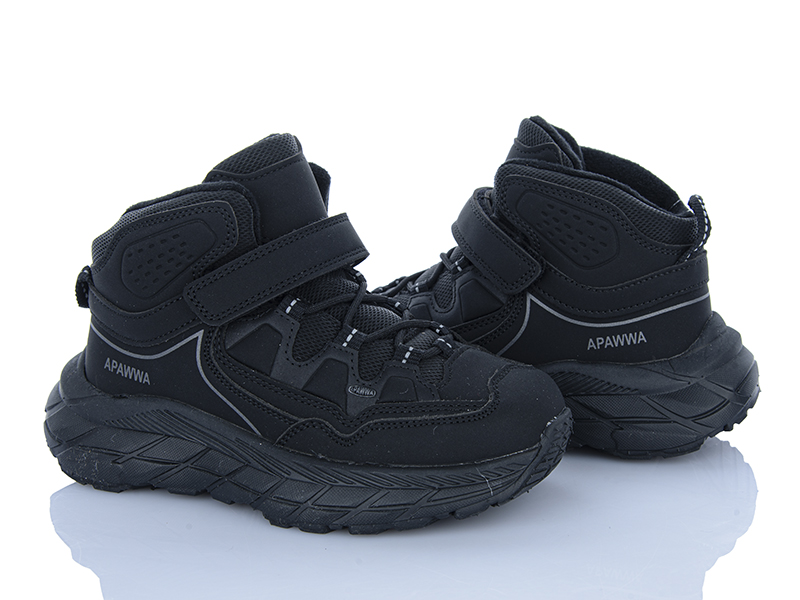 Кроссовки Clibee (32-37) ABC6509 black (зима)